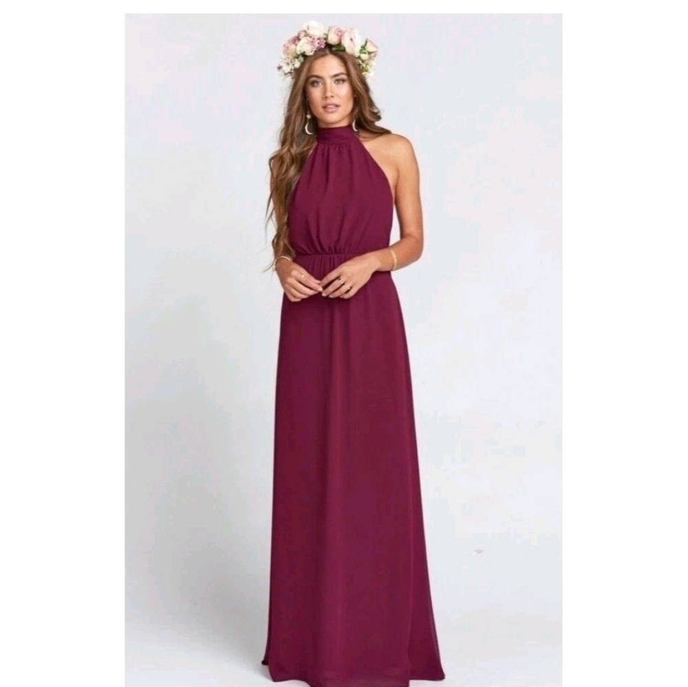 Show Me Your MuMu Collette One Shoulder Wine Dress